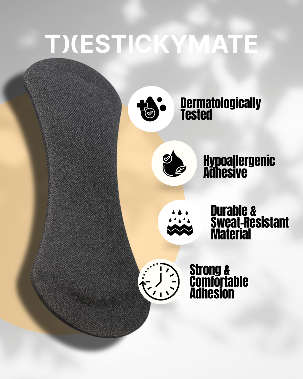The Sticky Mate® Nasal Strips - Black - 30 Pieces
