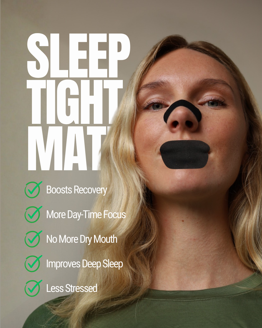 The Sticky Mate™ Bundle: Mouth Tape + Nasal Strips - Black - 60 Pieces